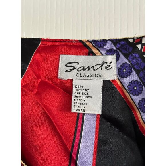 Sante Classics Women's Black resort Mumu Kaftan swim cover up One Size - Picture 4 of 6